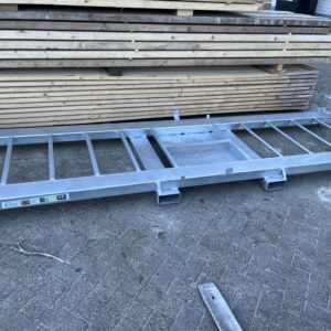 Combipallet tbv bouwhekken met blokken