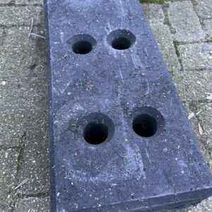Kunststof blok tbv bouwhek