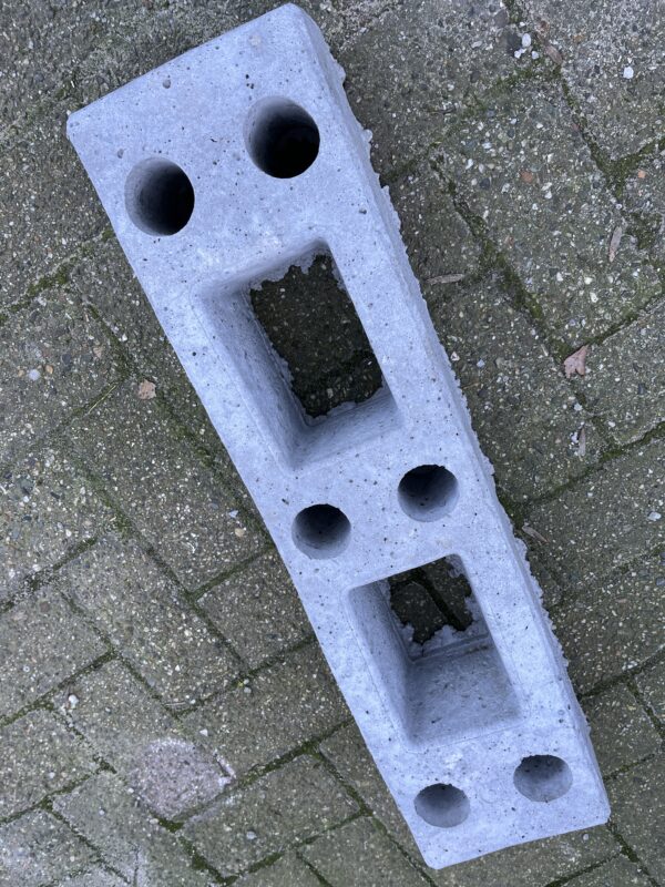 Beton blok tbv bouwhek